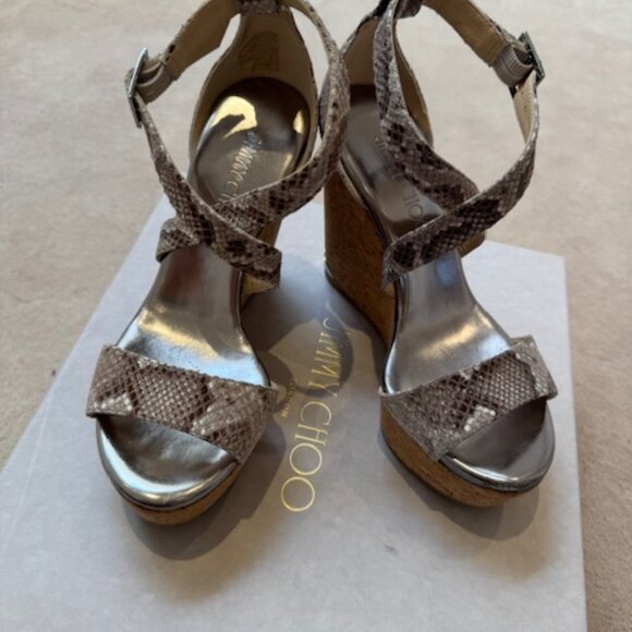 Jimmy Choo Portia Wedge Sandal - Picture 4 of 7